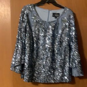 Alex evening wear sequin top